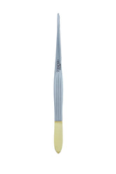 Fine Plain Forceps with Tungsten Carbide (T.C.) – Precision Surgical Forceps (6"–7")