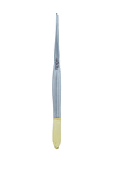Fine Plain Forceps with Tungsten Carbide (T.C.) – Precision Surgical Forceps (6"–7")