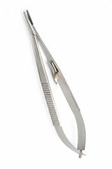 Castroviejo-Barraquer Needle Holder with Lock – Straight & Curved (Round) 5″–8″