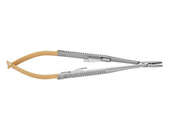 TISCO Lifecare Castroviejo Needle Holder with Lock with Tungsten Carbide 7 Inch Straight (Round)