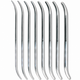 TISCO Lifecare Pratt Cervical Dilators Set of 10 Pcs Stainless Steel Gynecological Surgical Instrument