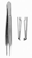 TISCO Lifecare Castroviejo Suture Forceps 1×2 Teeth – Precision Ophthalmic Microsurgical Instrument