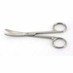 TISCO Lifecare Dressing Scissor Curved (Both Tips Blunt) 6" Stainless Steel Surgical Scissors