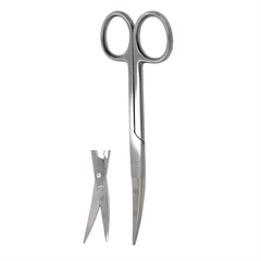TISCO Lifecare Dressing Scissor Curved (Both Tips Pointed) 10" Stainless Steel Surgical Scissors