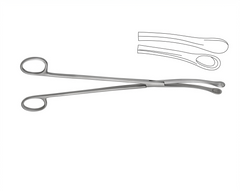 TISCO Lifecare Ovum Forceps Curved Cup 25cm (10 Inch) No. 2 Stainless Steel Surgical Instrument for Gynecological Use