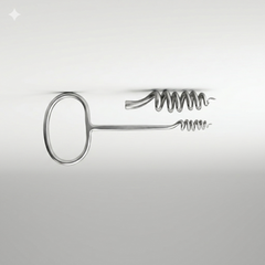 TISCO Lifecare Myoma Screw on Ring Handle Small Stainless Steel Gynecological Surgical Instrument