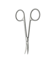 TISCO Lifecare Iris Scissors 9cm. Curved Stainless Steel Ophthalmic Surgical Instrument