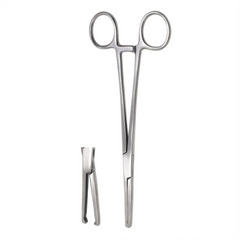 TISCO Lifecare Maingot Hysterectomy Clamp 20cm (8 Inch) Straight Stainless Steel Surgical Instrument