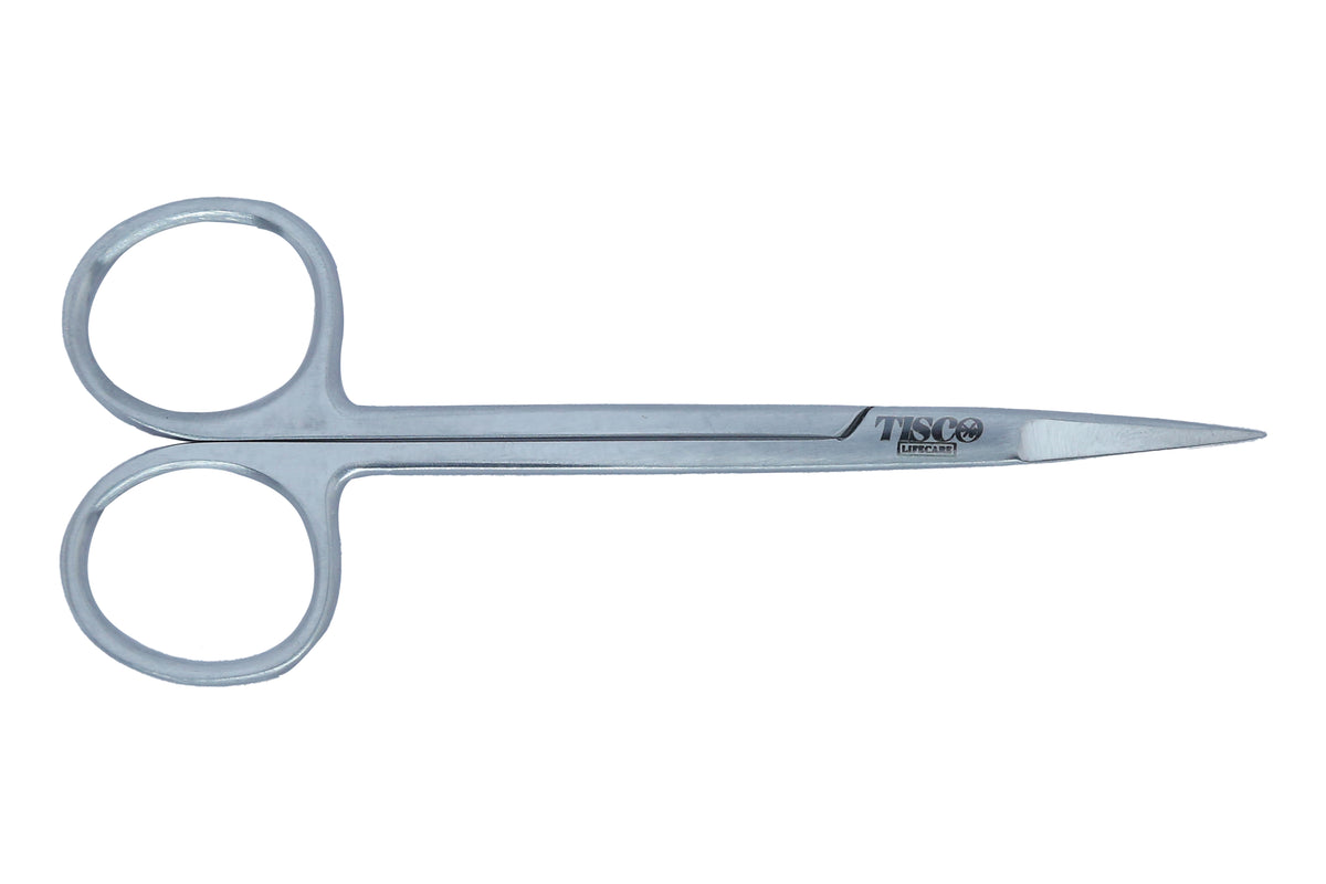 Tisco Lifecare Fine Iris Scissors Curved, Pointed Tips (4"–6") — Surgical Fine Scissors