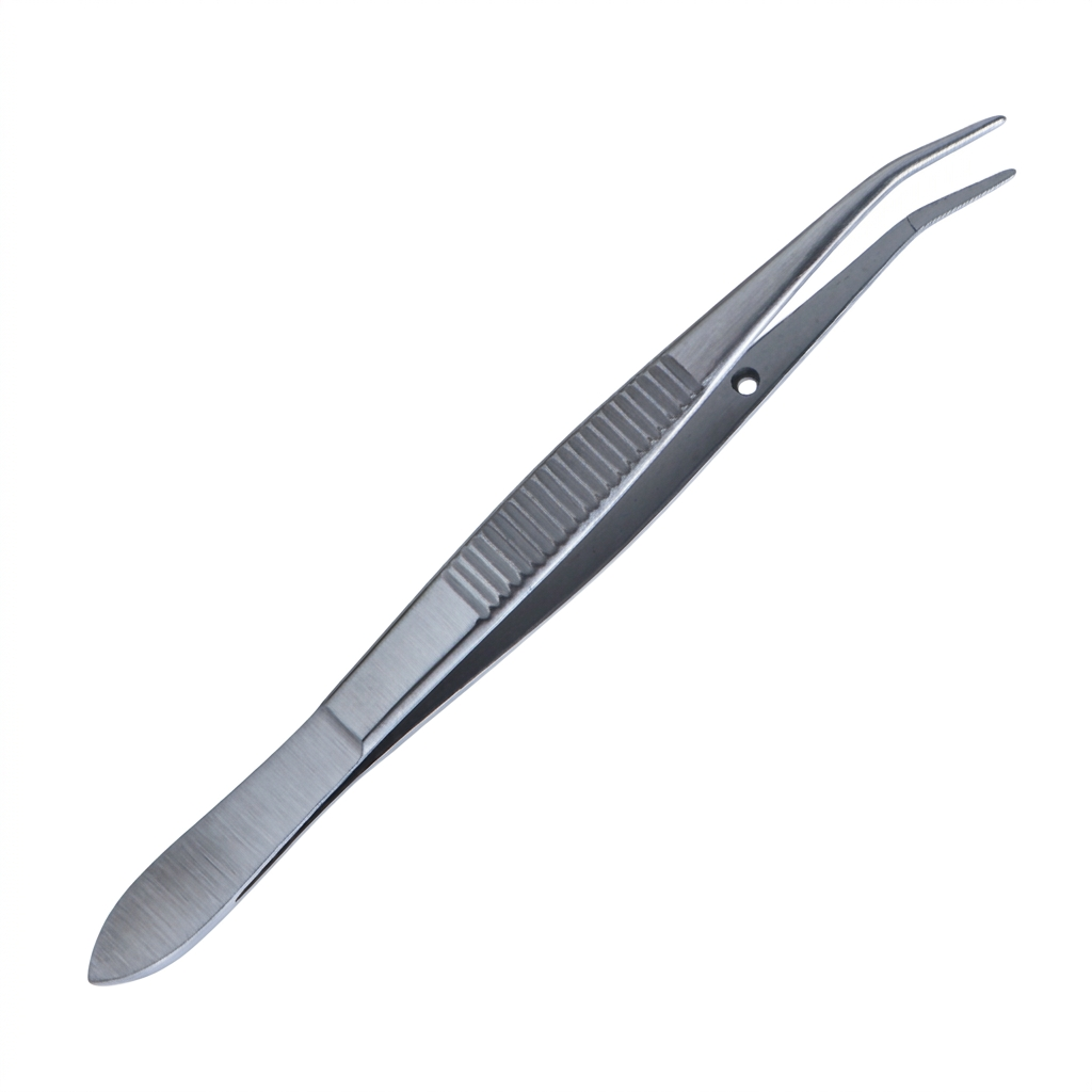TISCO Lifecare Barraquer Cilia Forceps Slightly Angled – Precision Instrument for Delicate Eyelash and Ophthalmic Procedures