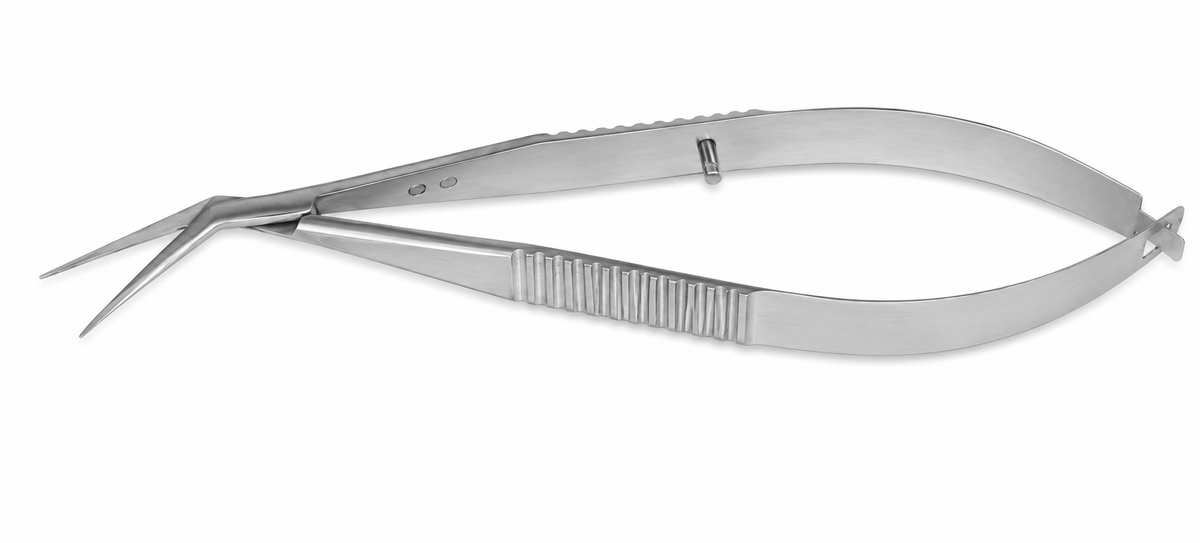 TISCO Lifecare Castroviejo Corneal Scissor Angled Small Blade – Precision Ophthalmic Instrument for Fine Corneal Dissection
