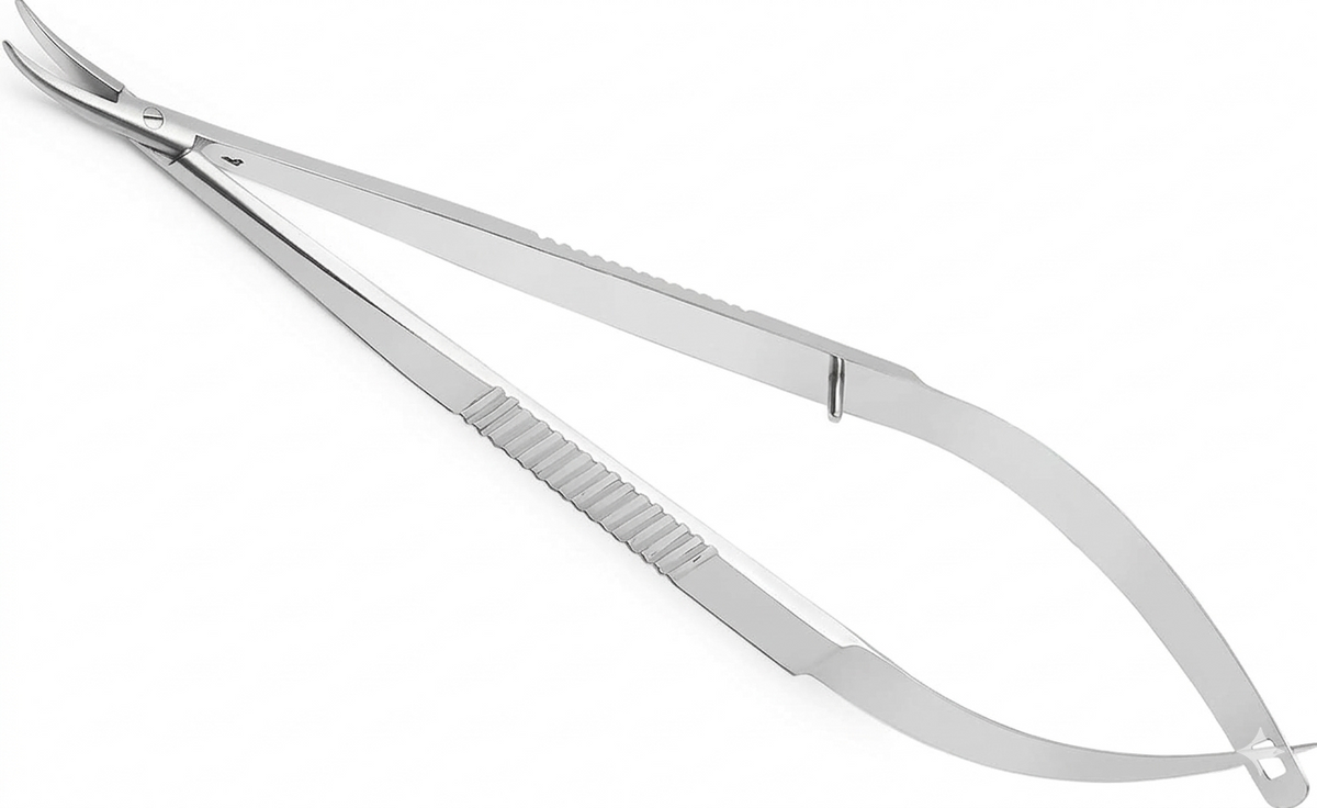 TISCO Lifecare Castroviejo Needle Holder Without Lock 5 Inch Curved (Round) Stainless Steel Surgical Instrument