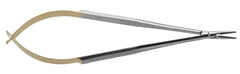 Castroviejo-Barraquer Needle Holder Without Lock with Tungsten Carbide (T.C.) – Straight & Curved (Round) 5″–9″