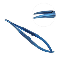 TISCO Lifecare TITANIUM  CASTROVIEJO NEEDLE HOLDER  ROUND 7" WITH LOCK CVD