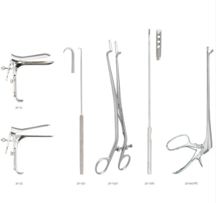 TISCO Lifecare Colposcopy Instrument Set (5 Pcs) – Premium & Medium Gynecology Diagnostic Kit