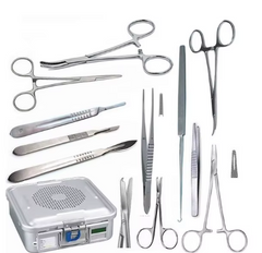 TISCO Lifecare Cut Down & Venous Access Instrument Set (18 Pcs) – Premium & Medium Surgical Kit