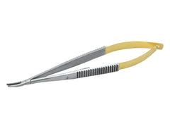 Castroviejo Needle Holder Without Lock with Tungsten Carbide (T.C.) – Straight & Curved (6″–8″)