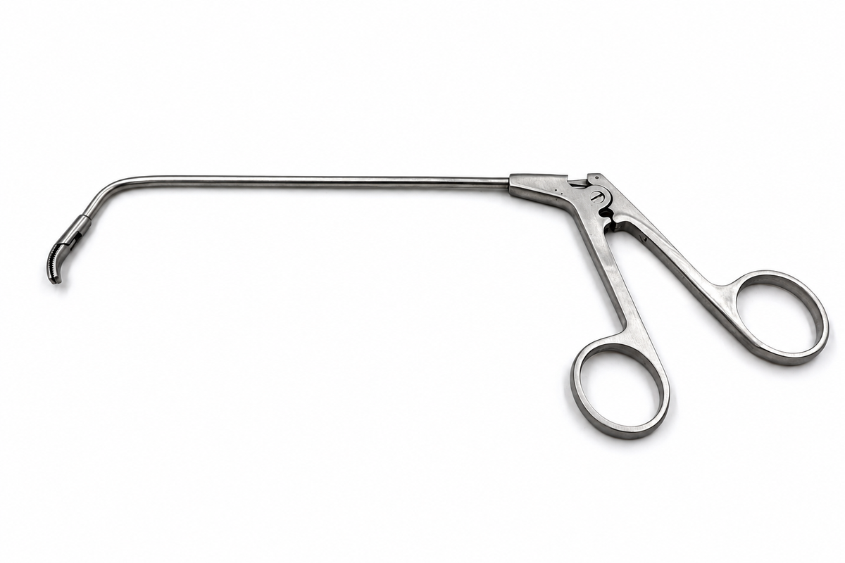 TISCO Lifecare Heuwieser Antrum Grasping Forceps CVD 90° Downward Shaft L 12CM ENT Surgical Instrument