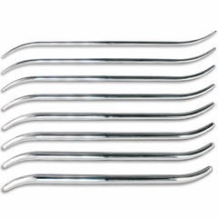 TISCO Lifecare Pratt Cervical Dilators Set of 10 Pcs Stainless Steel Gynecological Surgical Instrument