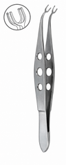 TISCO Lifecare Bores Corneal Fixation Forceps 3 mm 1×2 Teeth Straight – Precision Instrument for Ophthalmic Stability