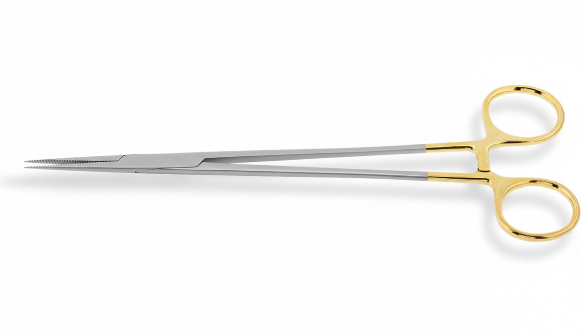 DeBakey Needle Holder with Tungsten Carbide (T.C.) Tips (5″–12″) Surgical Instrument