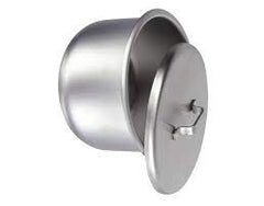 TISCO Lifecare Gallipot with Lid Cover 65x30 mm 2 Oz Stainless Steel Medical Bowl