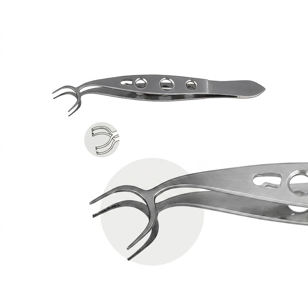 TISCO Lifecare Kramer Fixation Forceps 13 mm 1×2 Teeth Straight with Lock – High-Precision Instrument for Secure Tissue Stabilization