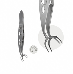 TISCO Lifecare Kramer Fixation Forceps 13 mm 1×2 Teeth Straight Without Lock – Precision Instrument for Controlled Tissue Handling