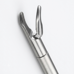 TISCO Lifecare Left Hand Curved Jaw Laparoscopic Needle Holder – Stainless Steel Surgical Instrument
