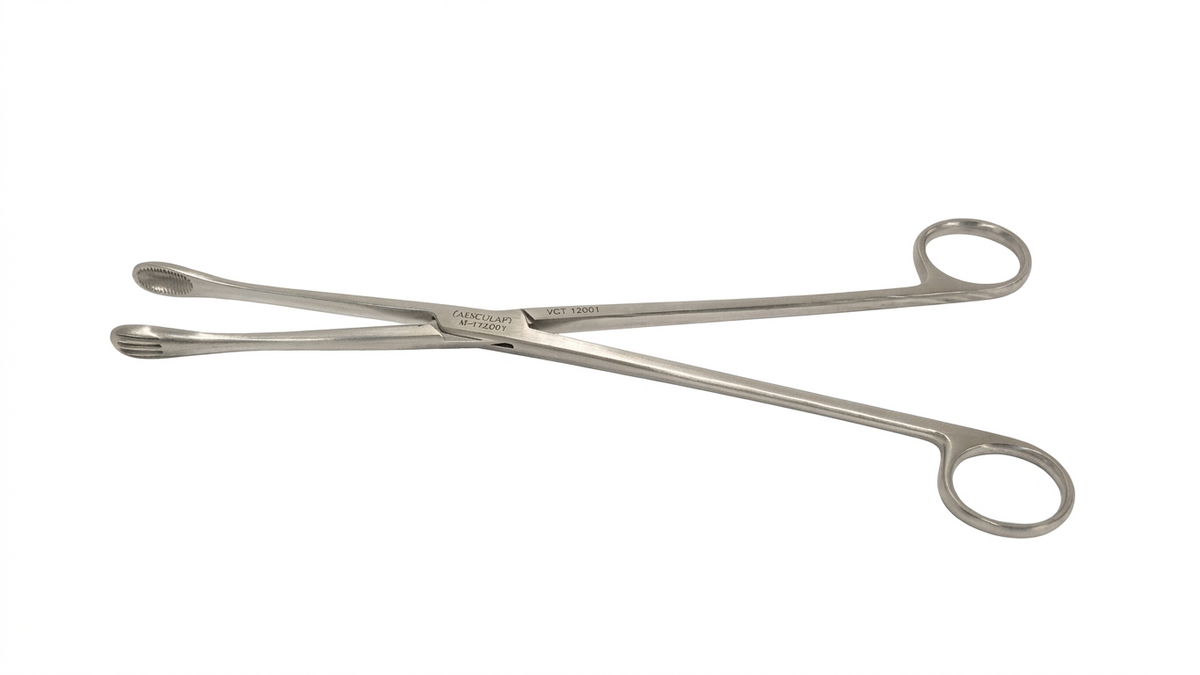 TISCO Lifecare Ovum Forceps Straight Cup 25cm (10 Inch) No. 4 Stainless Steel Surgical Instrument for Gynecological Use