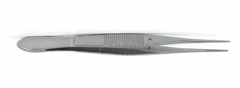 TISCO Lifecare Eye Dressing Forcep Serrated Half Curved – Precision Ophthalmic Handling Instrument
