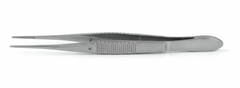 TISCO Lifecare Eye Dressing Forcep Serrated Half Curved – Precision Ophthalmic Handling Instrument