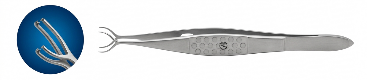 TISCO Lifecare Arrowsmith Corneal Fixation Forceps 8 mm Straight Without Lock – Precision Ophthalmic Instrument for Controlled Tissue Handling
