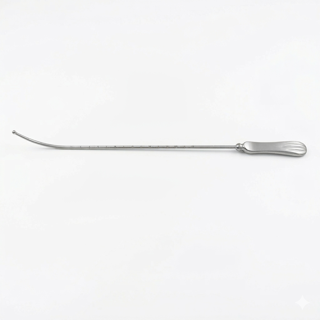 TISCO Lifecare Malleable Uterine Sound Stainless Steel Gynecological Surgical Instrument