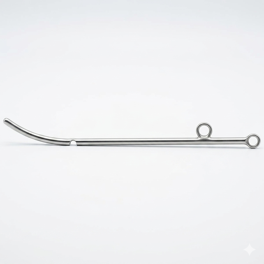 TISCO Lifecare Female Metal Catheter AISCO 22.188 Stainless Steel Urology Instrument for Clinical Use