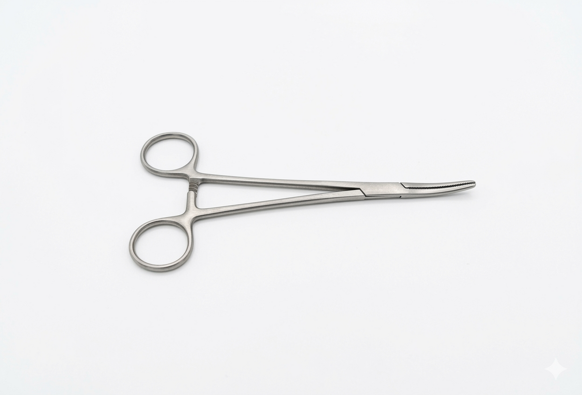 TISCO Lifecare Heaney Hysterectomy Clamps Curved Single Tooth 20cm (8") CVD – Premium Stainless Steel Surgical Instrument