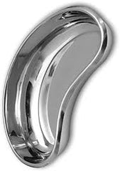 Tisco Lifecare 8-Inch Stainless Steel Kidney Tray Set (Pack of 10) – Heavy-Duty Reusable Utility Trays