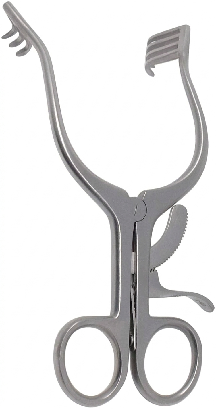 TISCO LIFECARE Mastoid Retractor 7" Curved 3x4 – Premium Stainless Steel Surgical Instrument