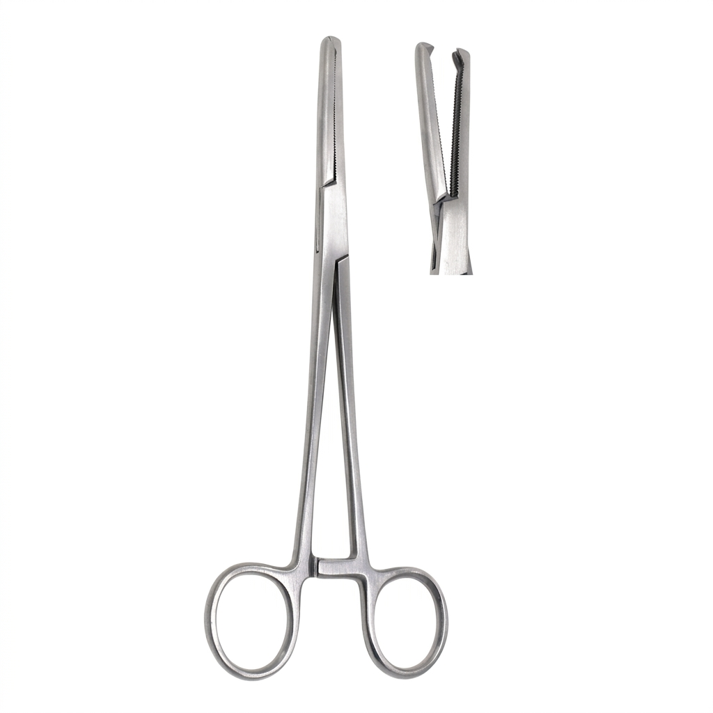 TISCO Lifecare Maingot Hysterectomy Clamp 20cm (8 Inch) Straight Stainless Steel Surgical Instrument