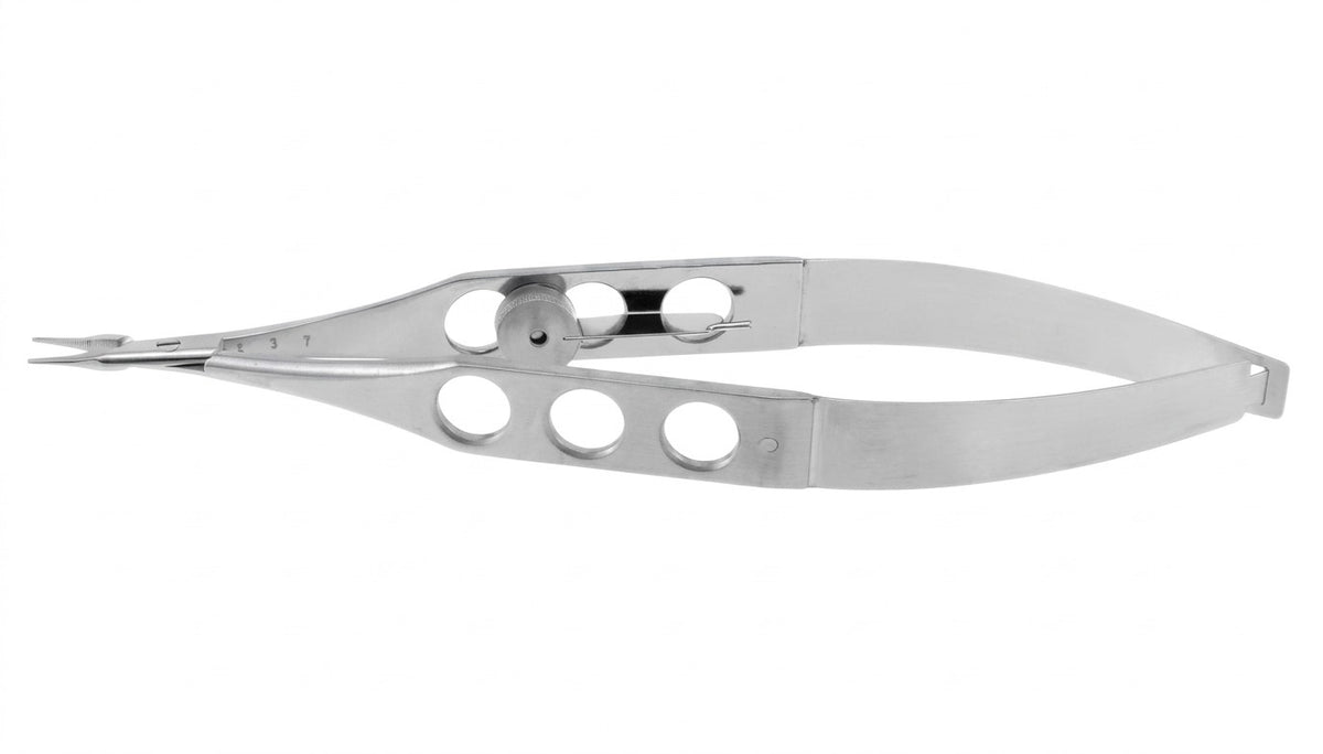 TISCO Lifecare McPherson Needle Holder Delicate Jaws Straight With Lock – Precision Ophthalmic Microsurgical Instrument