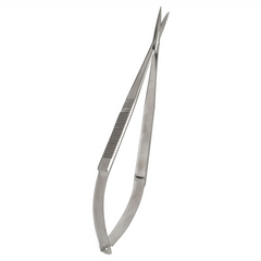 TISCO Lifecare Micro Scissor Spring Action Straight 8" (Round Pattern) – Surgical Stainless Steel Precision Instrument