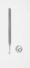 TISCO Lifecare Nightangle Capsule Polishing Curette Right Stainless Steel Ophthalmic Surgical Instrument