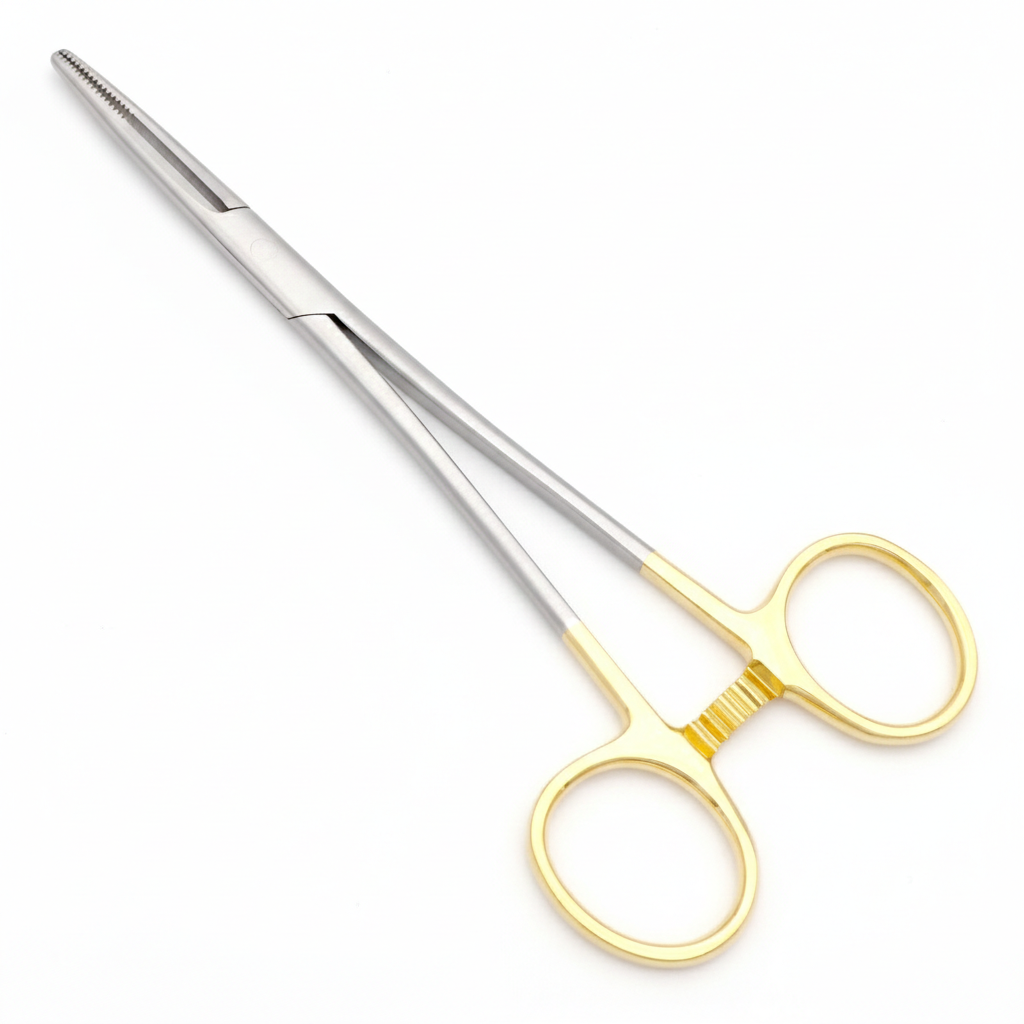 Olsen Hegar Needle Holder with Scissor & Tungsten Carbide (T.C.) Tips (6″–8″)