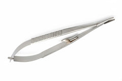TISCO LIFECARE Castroviejo-Barraquer Needle Holder with Lock – Straight & Curved (Round) 5″–8″