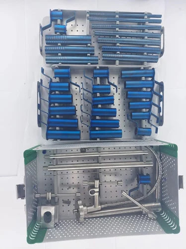 TISCO LIFECARE TUBLAR  Retractor System Stainless Steel – Modular Self-Retaining Surgical Set