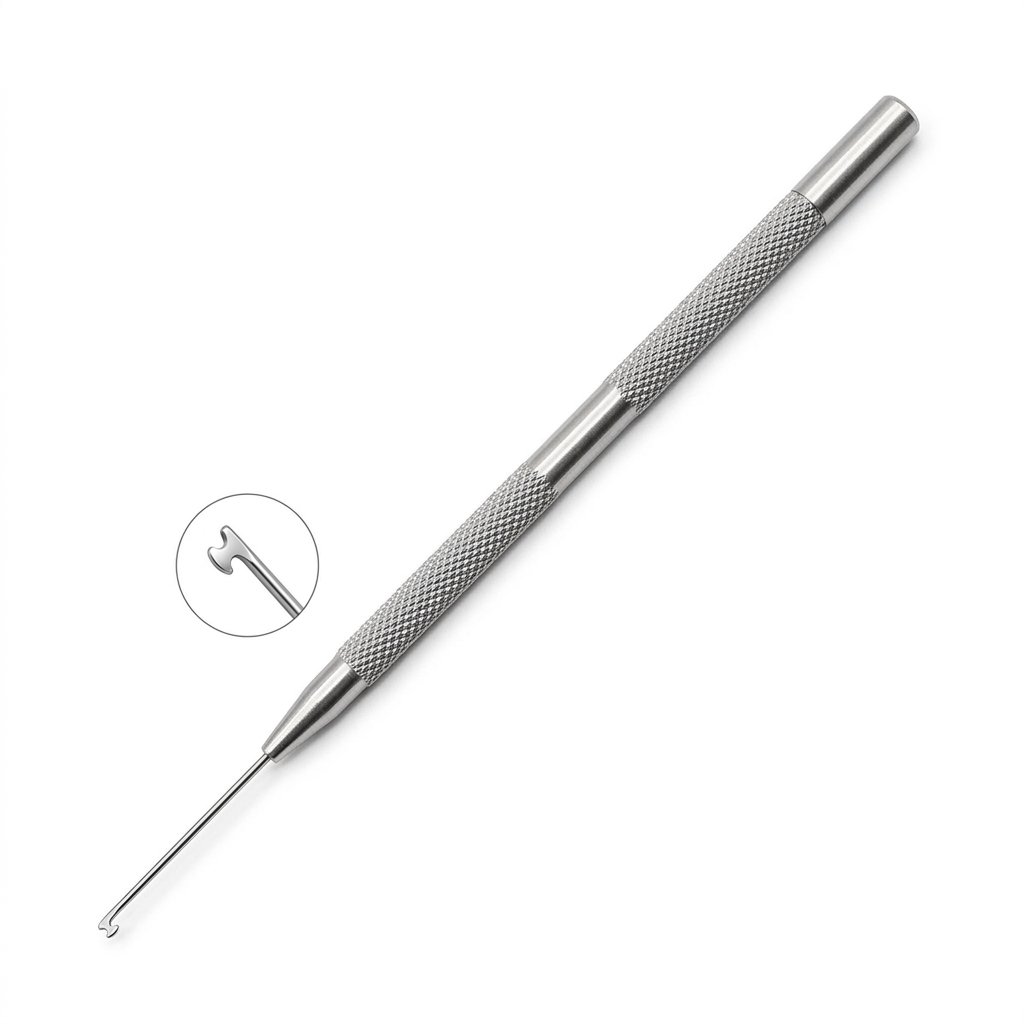TISCO Lifecare Kuglen Iris Hook and Lens Manipulator Push-Pull St. Stainless Steel Ophthalmic Surgical Instrument