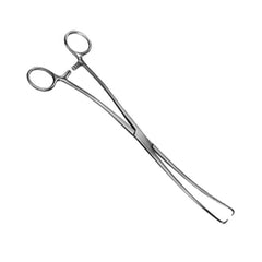 TISCO Lifecare Tennaculum Forceps – Curved Tip 25cm / 10”, Precision Stainless Steel Instrument