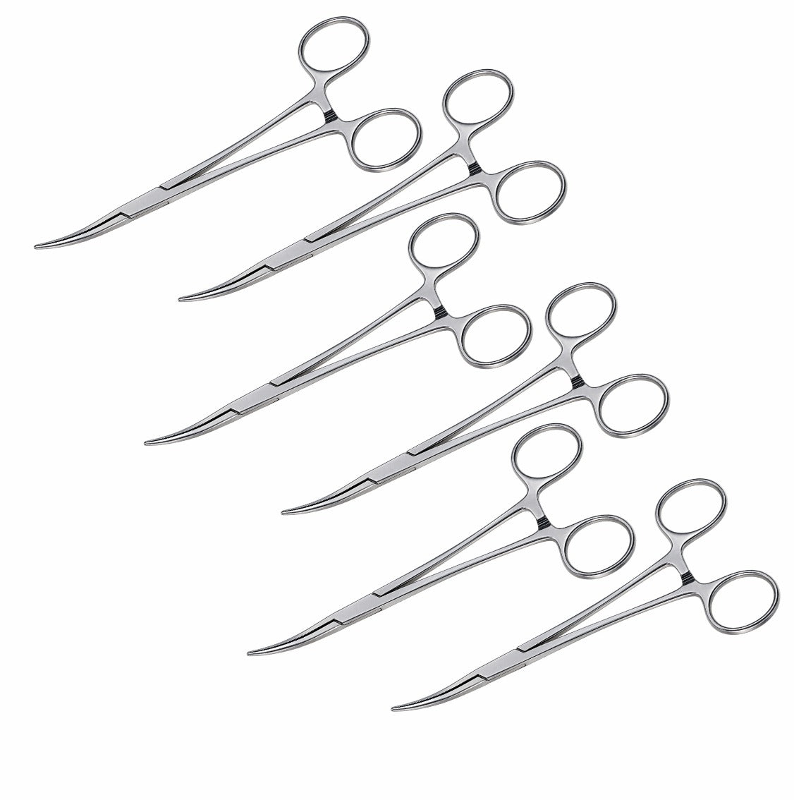 Tisco Lifecare Curved Artery Forceps 6" cvd (Set of 12) – Premium Stainless Steel Surgical Hemostats (6 + 6 FREE Offer)